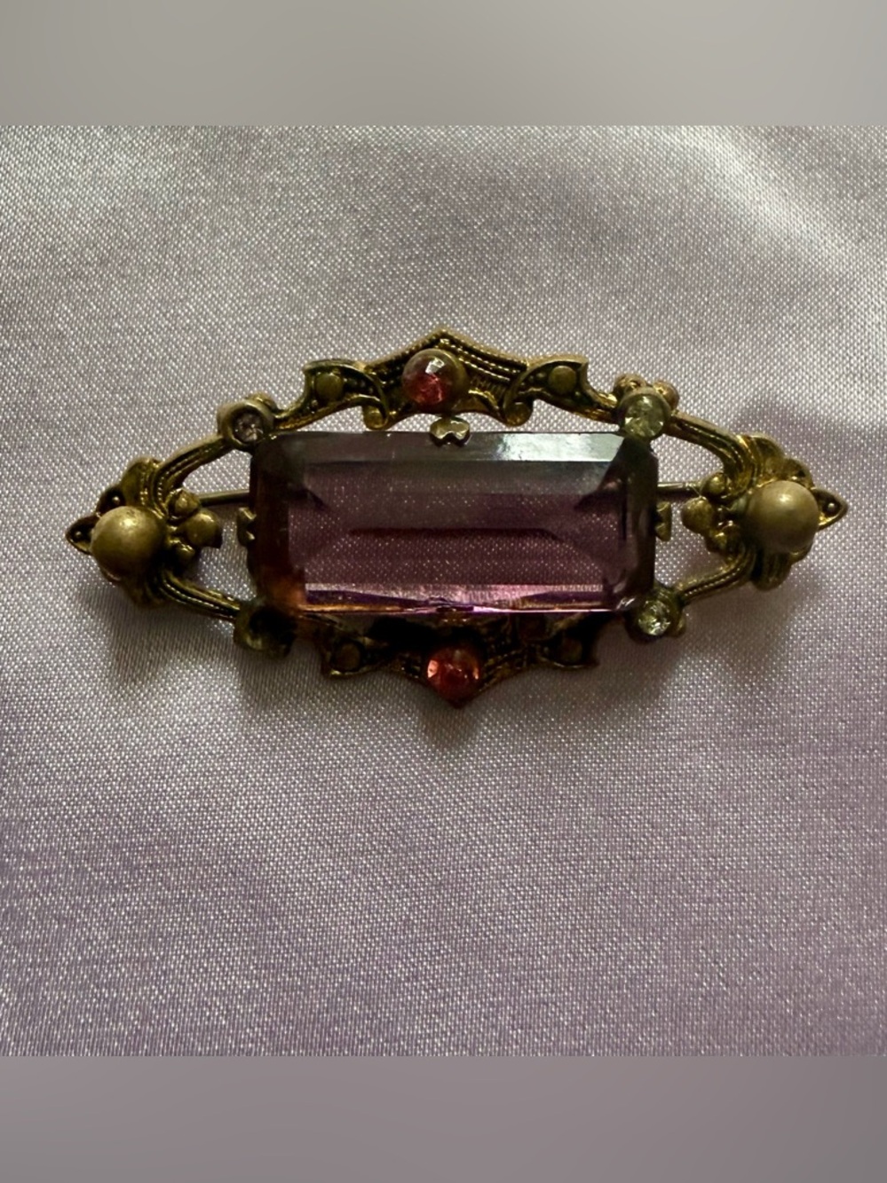 Antique Gilt Brooch - Picture 4 of 8